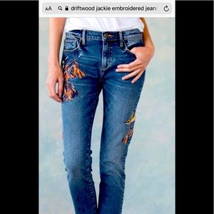 Driftwood Jackie embroidered jeans